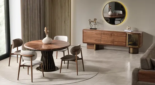 Product img 2, Pablo Ceviz Modern Yemek Odası Takımı